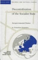 Tapa de Decentralization of the socialist state