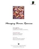 Tapa de Managing human resources