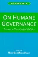 Tapa de On humane governance