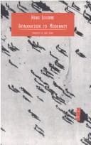 Tapa de Introduction to modernity