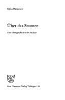 Tapa de Über das Staunen