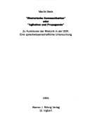 Tapa de Rhetorische Kommunikation, oder, Agitation und Propaganda