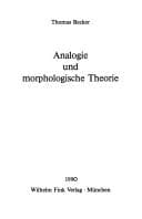 Tapa de Analogie und morphologische Theorie