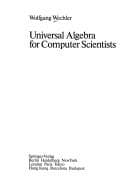 Tapa de Universal algebra for computer scientists