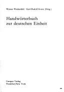 Tapa de Handwörterbuch zur deutschen Einheit