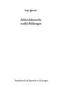 Tapa de Althochdeutsche scaf(t)-Bildungen