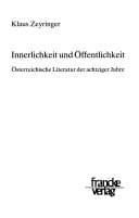Tapa de Innerlichkeit und Öffentlichkeit