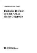 Tapa de Politische Theorien von der Antike bis zur Gegenwart