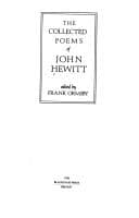 Tapa de The collected poems of John Hewitt