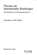Tapa de Theorien der internationalen Beziehungen