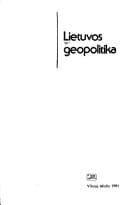 Tapa de Lietuvos geopolitika