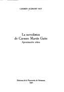 Tapa de La novelística de Carmen Martín Gaite