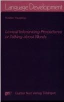Tapa de Lexical inferencing procedures, or, Talking about words