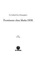 Tapa de Prominente ohne Maske DDR