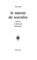 Tapa de Le miroir de sorcière