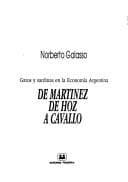 Tapa de De Martínez de Hoz a Cavallo