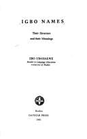 Tapa de Igbo names