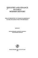Tapa de Industry and finance in early modern history