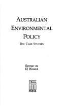 Tapa de Australian environmental policy