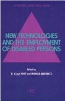 Tapa de New technologies and the employment of disabled persons