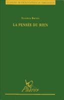 Tapa de La pensée du rien