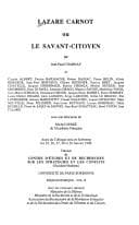 Tapa de Lazare Carnot, ou, Le Savant citoyen
