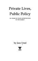 Tapa de Private lives, public policy
