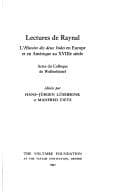 Tapa de Lectures de Raynal