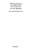 Tapa de Die Wirtschaft mit der Sprache
