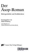 Tapa de Der Äsop-Roman: Motivgeschichte und Erzählstruktur (Classica Monacensia) (German Edition)