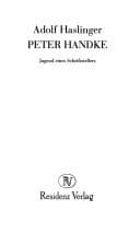 Tapa de Peter Handke
