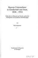 Tapa de Bayerns Unternehmer in Gesellschaft und Staat, 1834-1914