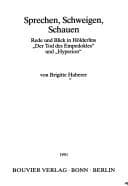Tapa de Sprechen, Schweigen, Schauen