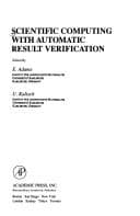 Tapa de Scientific computing with automatic result verification