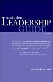 Tapa de The student leadership guide