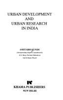 Tapa de Urban development and urban research in India