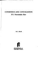 Tapa de Consensus and conciliation, P.V. Narasimha Rao