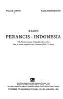 Tapa de Kamus Perancis-Indonesia