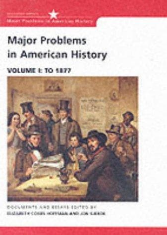 Tapa de Major Problems in American History