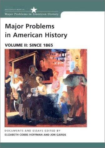 Tapa de Major problems in American history
