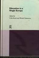 Tapa de Education in a single Europe