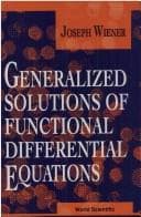 Tapa de Generalized solutions of functional differential equations