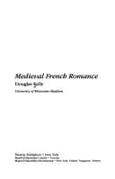 Tapa de Medieval French romance