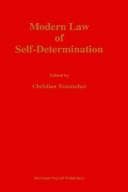 Tapa de Modern law of self-determination