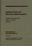 Tapa de Golden years of Moscow mathematics