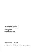 Tapa de Richard Stern