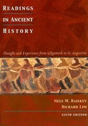Tapa de Readings in ancient history