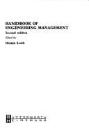 Tapa de Handbook of engineering management