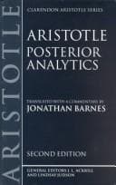 Tapa de Posterior analytics