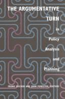 Tapa de The Argumentative turn in policy analysis and planning